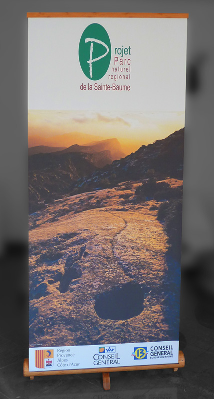 kakemono Bambou, toile 100% recyclable par iiDmage à Marseille