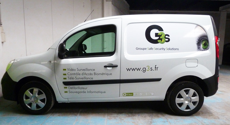 lettrage et adhésif sur véhicule à Marseille