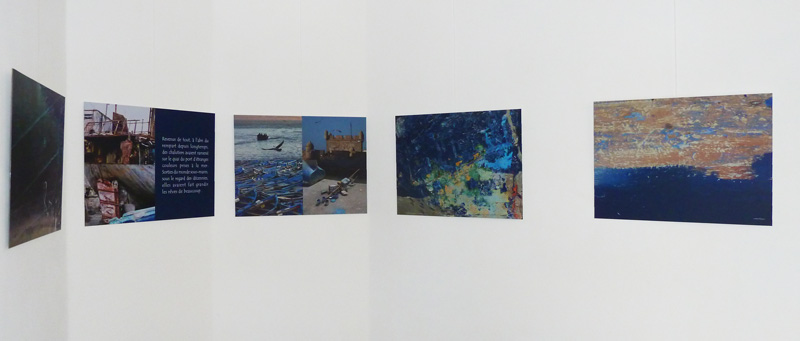 iiDmage imprimerie numérique imprime et expose les photos Métapélagiques (Vue de l'exposition Métapélagique de Marc Ohana 2015)